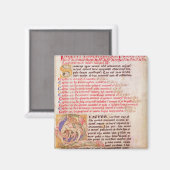 Aimant 'Q' initial historique représentant trois (Recto/Verso)