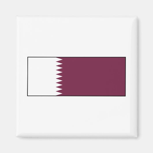 Aimant Qatar - Drapeau du Qatar (Devant)