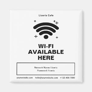 Aimant Qr Code Nom commercial Minimal wifi Détails