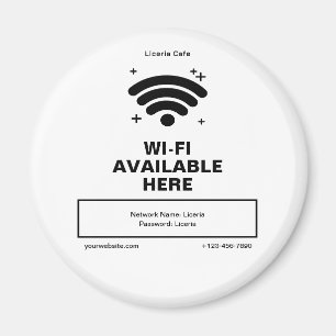 Aimant Qr Code Nom commercial Minimal wifi Détails