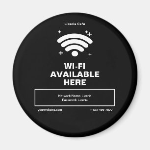 Aimant Qr Code Nom commercial Minimal wifi Détails