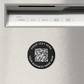 Aimant QR Code promotionnel noir (In Situ (Lave-vaisselle))