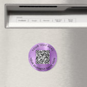 Aimant QR Code promotionnel violet (In Situ (Lave-vaisselle))