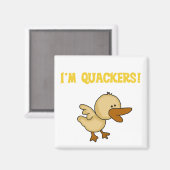 Aimant Quackers T-shirts et cadeaux de canard (Recto/Verso)