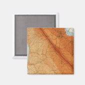 Aimant quadrilatère père Noël Cruz avec intensité, faille (Recto/Verso)