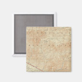 Aimant quadrilatère Redlands montrant San Andreas Rift (Recto/Verso)