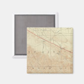 Aimant Quadrillage Rock Creek montrant San Andreas Rift (Recto/Verso)