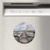 Aimant Quai avec bateaux et yachts à Marken Pays-Bas (In Situ (Lave-vaisselle))