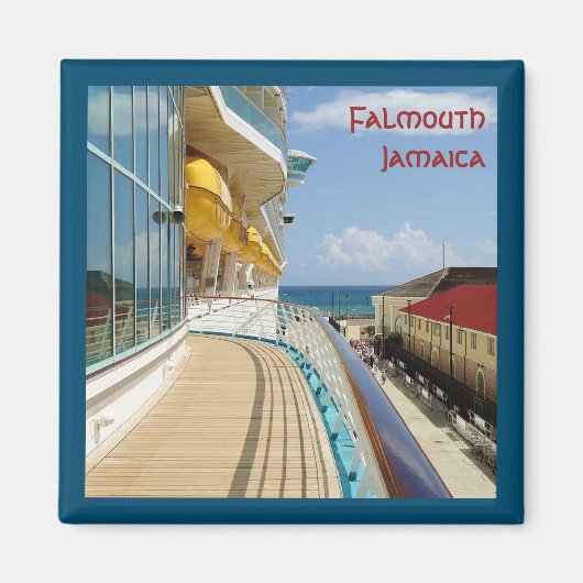 Aimant Quai de croisière Falmouth Bordé (Devant)