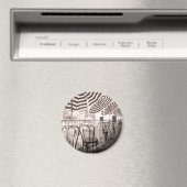 Aimant Quaint restaurant balcony (In Situ (Lave-vaisselle))