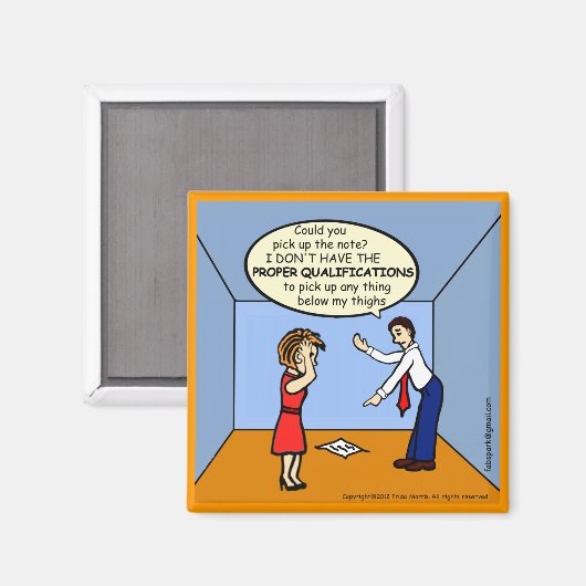 Aimant Qualifications appropriées ~ comics hilarants et d (Recto/Verso)