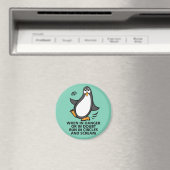 Aimant Quand en danger ou en doute Drôle Penguin Graphic (In Situ (Lave-vaisselle))