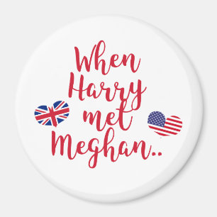 Aimant Quand Harry a rencontré Meghan   Fun Mariage royal