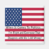 Aimant Quand Il S'Agit De Politique (Devant)