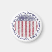 Aimant Quand la tyrannie devient loi, la rébellion devien (Devant)