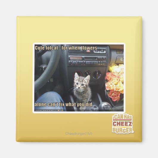 Aimant Quand les fleurs ne suffisent pas (Devant)