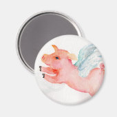Aimant Quand les porcs volent (Recto/Verso)