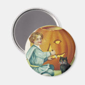 Aimant Quand les sorcières abondent à Halloween (Recto/Verso)