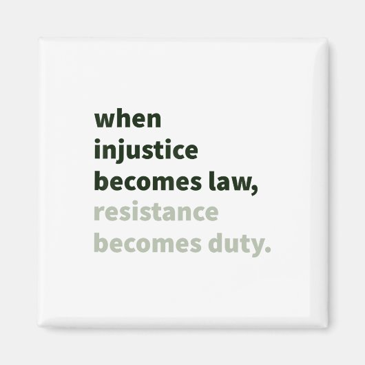 Aimant Quand l'injustice devient loi - la résistance devi (Devant)
