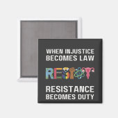 Aimant Quand L'Injustice Devient Loi, La Résistance Devie (Recto/Verso)