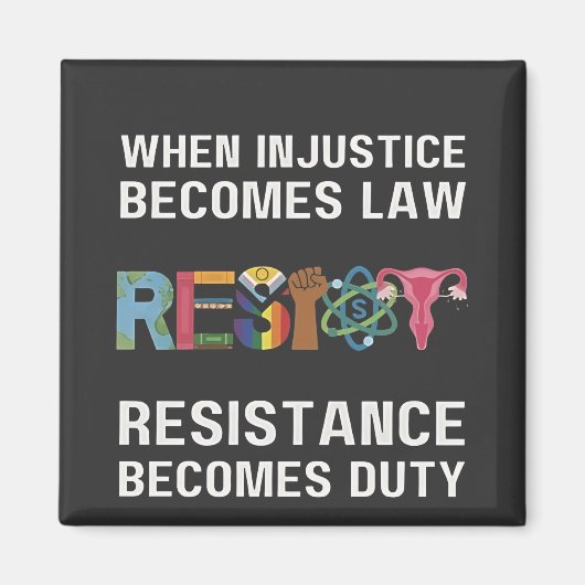 Aimant Quand L'Injustice Devient Loi, La Résistance Devie (Devant)
