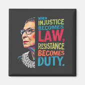 Aimant Quand l'injustice devient loi, la résistance devie (Devant)