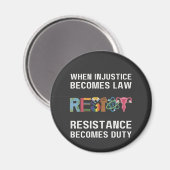 Aimant Quand L'Injustice Devient Loi, La Résistance Devie (Recto/Verso)