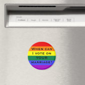 Aimant Quand puis-je voter pour VOTRE mariage ? (In Situ (Lave-vaisselle))