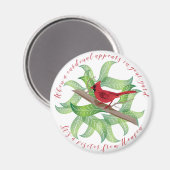 Aimant Quand un cardinal apparaît dans votre cour... (Recto/Verso)