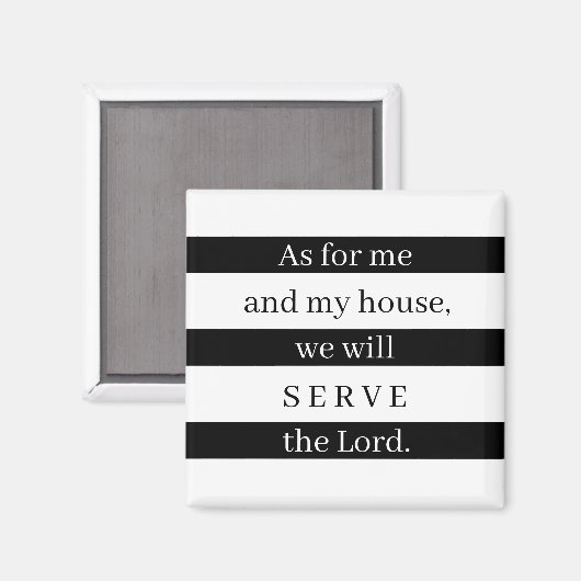 Aimant Quant à moi et ma maison (Recto/Verso)