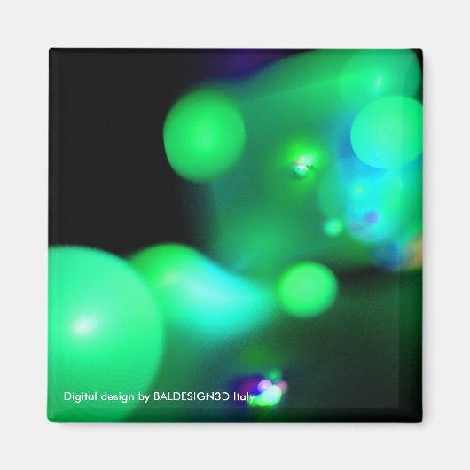 Aimant QUANTUME BUBBLES rouge violet (Devant)