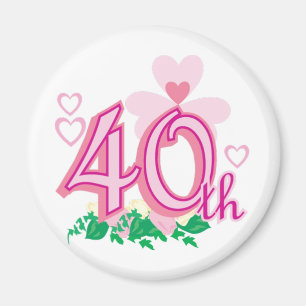 Aimant quarantième anniversaire