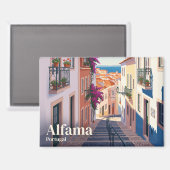 Aimant Quartier Alfama Portugal (Recto/Verso)