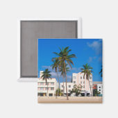 Aimant Quartier Art Déco De South Beach Miami (Recto/Verso)