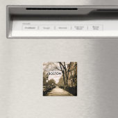 Aimant Quartier de Commonwealth Avenue (sépia) (In Situ (Lave-vaisselle))