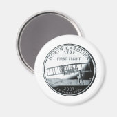 Aimant Quartier de la Caroline du Nord (Recto/Verso)