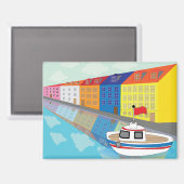 Aimant Quartier de la façade maritime de Copenhague (Recto/Verso)