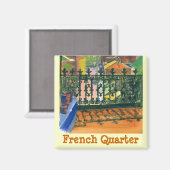 Aimant Quartier Français Balcon, Quartier Français (Recto/Verso)