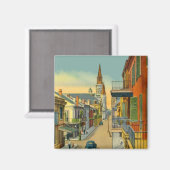 Aimant Quartier français de la Nouvelle-Orléans (Recto/Verso)