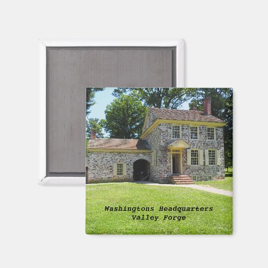 Aimant Quartier général de Washingtons à Valley Forge (Recto/Verso)