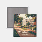 Aimant Quartier historique de Madison USA (Recto/Verso)