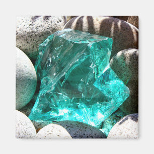 Aimant quartz vert et pierre nature minéral