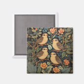 Aimant Quatre Bébés mignons Oiseaux Nature Inspiré (Recto/Verso)