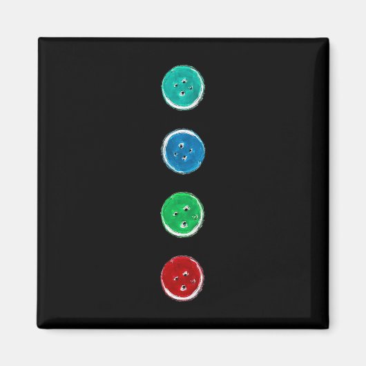 Aimant Quatre boutons Super Blue Chat Fun Halloween Perso (Devant)
