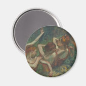 Aimant Quatre Danseurs, Peinture impressionniste, Edgar D (Recto/Verso)