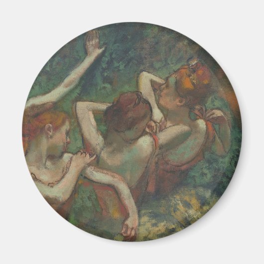 Aimant Quatre Danseurs, Peinture impressionniste, Edgar D (Devant)