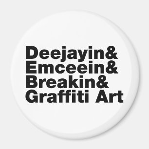 Aimant Quatre éléments de hip hop