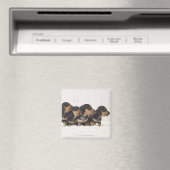Aimant Quatre Mini Dachshund (In Situ (Lave-vaisselle))