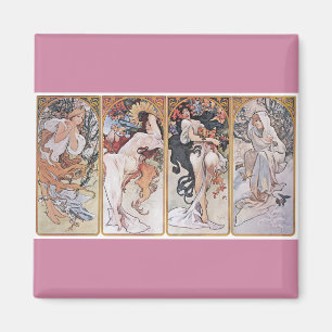 Aimant Quatre saisons, Mucha