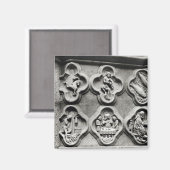 Aimant Quatrefoils avec les signes du Zodiaque (Recto/Verso)